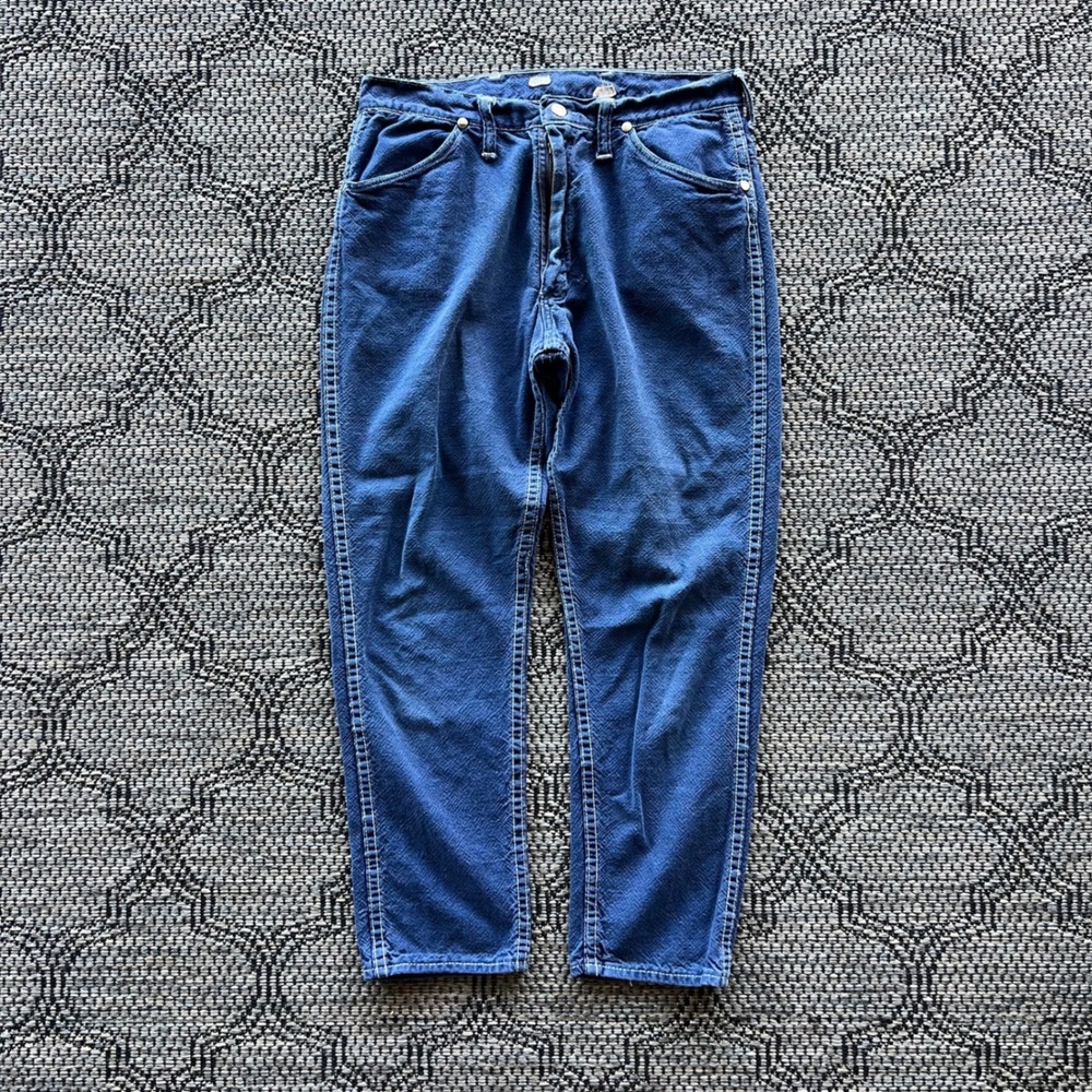 Vintage Wrangler Jeans Youth 16 Blue 1950s Blue Bell Denim Straight Leg 1950s